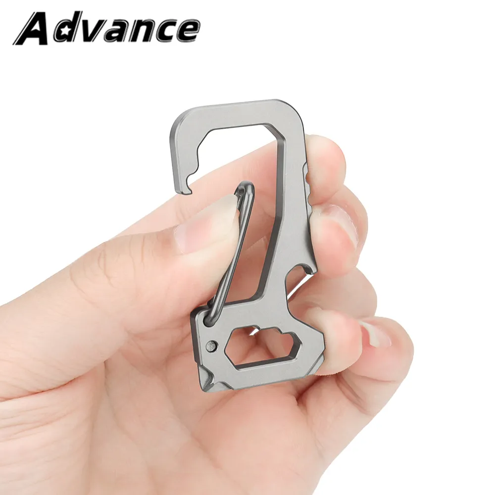 Multifunction Titanium Buckle Waist Buckle EDC Keychain Accessories Car Keyring - £18.68 GBP