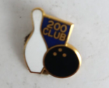 Vintage 200 Club Bowling Pin &amp; Ball Bowling Lapel Hat Pin - £4.96 GBP