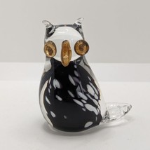 Art Glass Owl Paperweight / Figurine by Graziella Cavalli, Vintage - $22.52