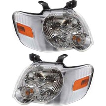 Headlight Set For 06-10 Ford Explorer Driver &amp; Passenger Side w/ bulb - £230.94 GBP