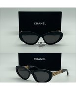 NIB Chanel 5538 C.501 Black Gold Chain Logo Cat Eye Sunglasses 54mm Auth... - €328,35 EUR NIB Chanel 5538 C.501 Black Gold Chain Logo Cat Eye Sunglasses 54mm Auth... - €328,35 EUR