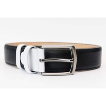 The Neiva Black/White Leather Belt image 6