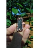 Black tourmaline ring / Copper ring - $66.99 CAD