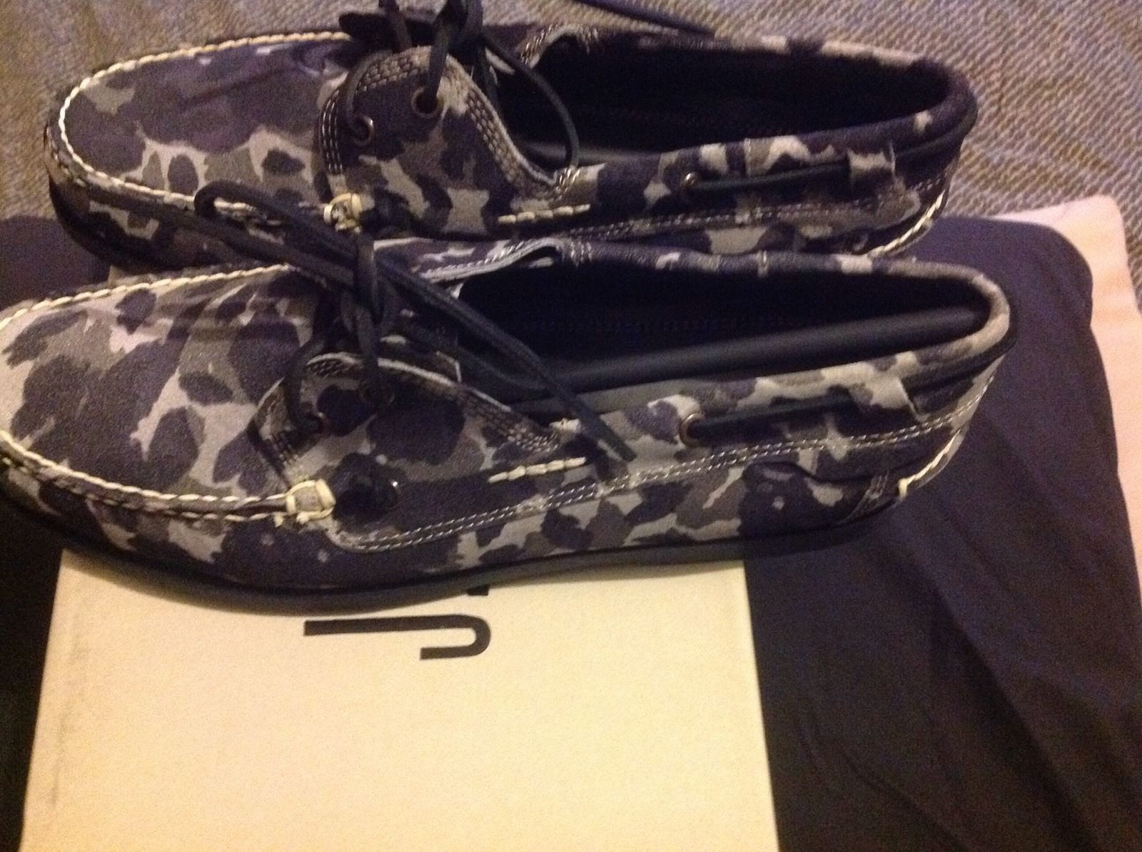 Men's J.D Fisk Leather Camo Boot Shoes 9 Item image 4