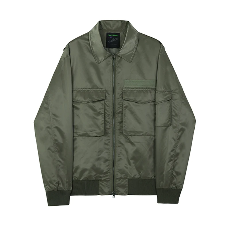 IEFB 2022 Autumn New Short Jacket Men&#39;s Korean Fashion Loose Multi Pocket Workwe - £159.34 GBP