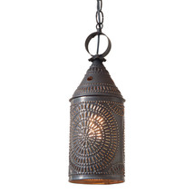 Irvins Country Tinware 15-Inch Electrified Hanging Lantern in Kettle Black - £93.37 GBP