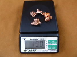 (R600-1-12) solid 19.0 grams Copper KEWEENAW element metal Michigan sculpture - £10.46 GBP