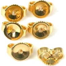 6 14K Gold Filled Earring Backs Yellow Stud Nut Part - $12.55