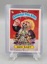 1986 Garbage Pail Kids Series 4 #162b Barfin&#39; Bart GPK Sticker Card - $2.44