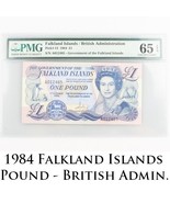 1984 Falkland Islands One Pound Gem UNC-65 EPQ £1 British Administration... - $212.78 CAD