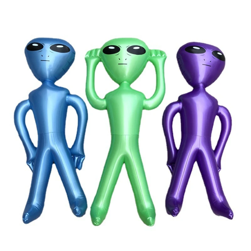 PVC Alien Inflatable Doll Adult Child Toy Halloween Horror Christmas Birthday - £11.79 GBP+