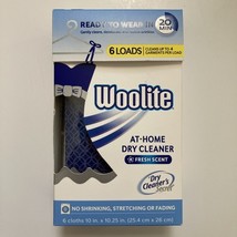 Woolite At Home Drycleaner Cloths Fresh Scent, 6 Count, Sealed - $37.04