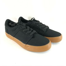 Kikz USA Mens Sneakers Low Top Canvas Black Lace Up Size 8 - $19.24
