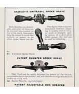 1900 Stanley Tools Iron Spoke Shaves Advertisement Victorian Wood Engrav... - $363.77 MXN