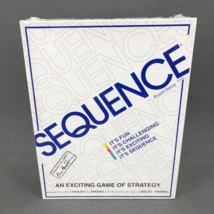 Original SEQUENCE Game with Folding Board Cards and Chips by Jax 1995 NEW Sealed - £11.55 GBP