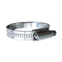 Trident Marine 316 SS Non-Perforated Worm Gear Hose Clamp - 15/32&quot; Band - (3/4&quot; - £29.64 GBP