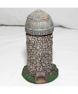 Folk Art Villages Meadowbrook Farm STONE SILO Lang and Wise 8&quot; x 4-1/4&quot; - $13.71