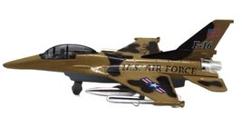 F16 Fighter Jet Tan Diecast Pull Back Action (No Display Box) 7.5 x 5.5 ... - £9.47 GBP