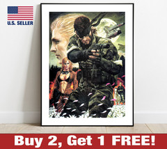 Metal Gear Solid Poster 18&quot; x 24&quot; Print Solid Snake Game Room Wall Art Noriyoshi - £10.60 GBP