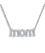 1/15Ct Coupe Ronde Naturel Moissanite Pendentif Sans Chaîne Avec pour Fe... - $1,555.53 MXN