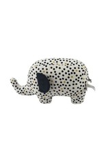 The Peanutshell ELEPHANT Black Gold Polka Dot Stuffed Animal Plush - $19.75