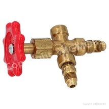 Test valve for manometer Robinair 40106 1/4&quot; SAE x 1/4&quot; SAE x 1/8 - $63.43