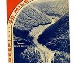 Pennsylvania Grand Canyon Brochure Near Wellsboro Pennsylvania 1960&#39;s - $31.76