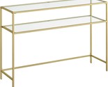 The Vasagle 47.2 Inch Console Sofa Table, In Gold Color, Ulgt045A61, Is ... - $129.97