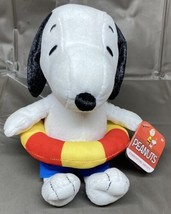 Peanuts Snoopy 2016 Summertime Snoopy With Pool Float Plush 7” - $37.39