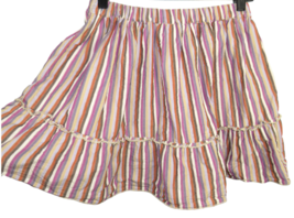 Mossimo Women&#39;s Multi Striped Pull On Cotton Mini Skirt Size Small - $12.99