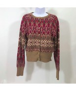 George Me by Mark Eisen Button Front Cordigan Sweater Long Sleeve Wm&#39;s M... - $20.82 CAD