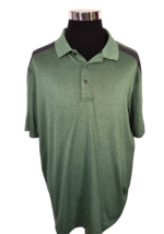 Grand Slam Polo Shirt Men&#39;s Size  XXL Green and Black Short Sleeves Activewear - £9.34 GBP