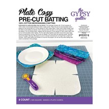 Checker Distributors Plate Cozy Pre Cut Batting 8ct Cotton - £29.75 GBP