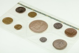1975 France Proof 9 Coin Set Collection in Plastic w/ Box and CoA KM# SS12 - £58.38 GBP