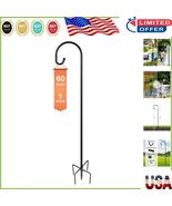 Sturdy 60-Inch Shepherd Hook with 5-Prong Stability for Bird Feeders &amp; P... - $47.54 CAD