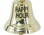 Nautical Marine Antiqued Brass Happy Hour Bell Wall Decor Dinner Bells A... - £59.30 GBP