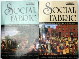 Hartshorne Et Al The Social Fabric Vol. 1-2 (7TH Ed) American Life 1609-present - £9.25 GBP
