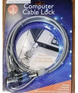 NOTEBOOK, LAPTOP, COMPUTER LOCK SECURITY CHAIN CABLE WITH KEY ~ Theft Pr... - €17,12 EUR