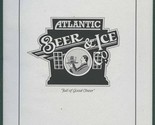Atlantic Beer &amp; Ice Menu North Tryon Street Charlotte North Carolina  - £17.02 GBP