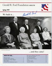 President Gerald R Ford Signed Ford Foundation Newsletter1997 - £77.39 GBP