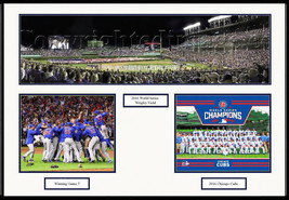 Chicago Cubs Wrigley Field 2016 World Series Framed Collage Picture Photo #2507 - £154.22 GBP