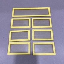 7 Barbie 1978 A-Frame Dream House Yellow Replacement Parts Windows - £17.54 GBP