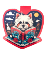 Dog Reading Book Magnetic Bookmark - $8.00