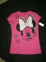 Disney Store Minnie Mouse Tee With Glitter Screen Art Design Girls L 10/... - $11.87