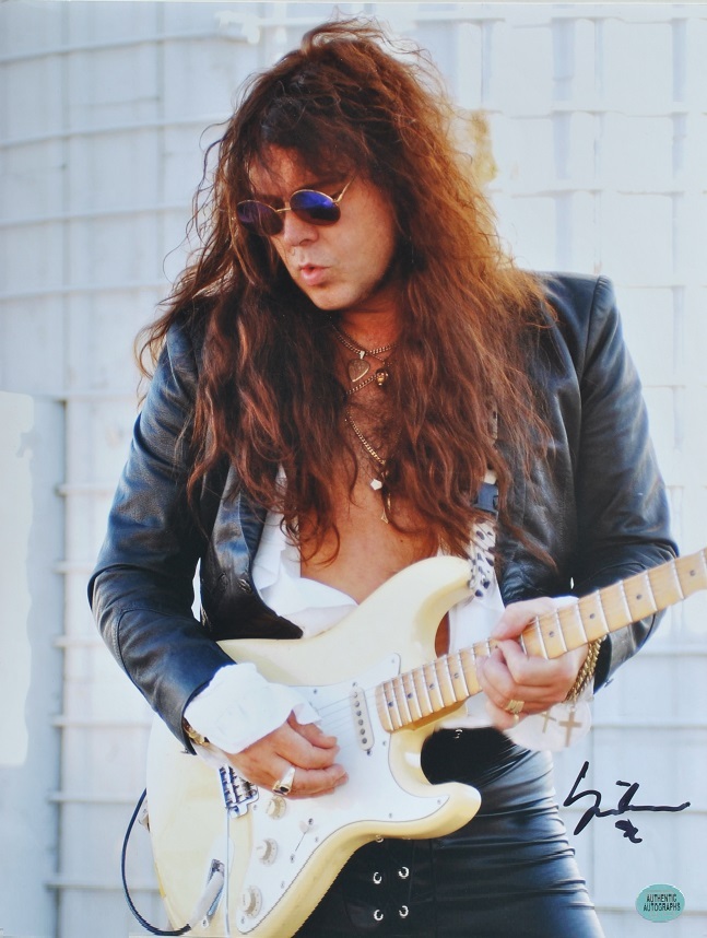 YNGWIE MALMSTEEN Signed Photo  11&quot;x 14&quot; w/coa - $179.00