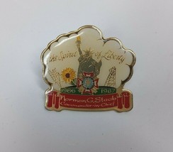 Vtg 1986-1987 The Spirit Of Liberty Norman G. Staab Commander In Chief Lapel Pin - £4.19 GBP
