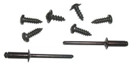 Corvette 1963-1967 Screw &amp; Rivet Set Hinge Pillar Weatherstrip Mount Coupe - $15.79