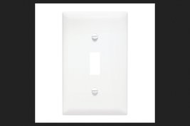 Wall Plate, Single Toggle, White Nylon - €13,58 EUR