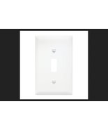Wall Plate, Single Toggle, White Nylon - $21.73 CAD