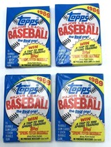 1989 Topps Baseball (4) Sealed Wax Packs - Possible Randy Johnson Fresh From Box - £6.29 GBP